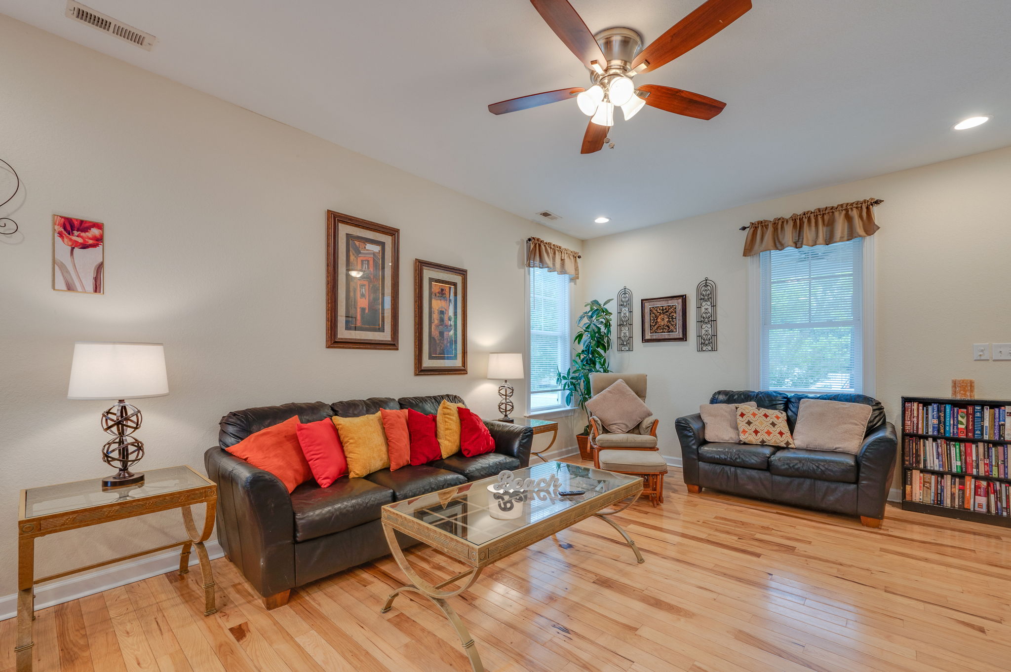 Bright and inviting living room with stylish décor and natural light.